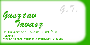 gusztav tavasz business card